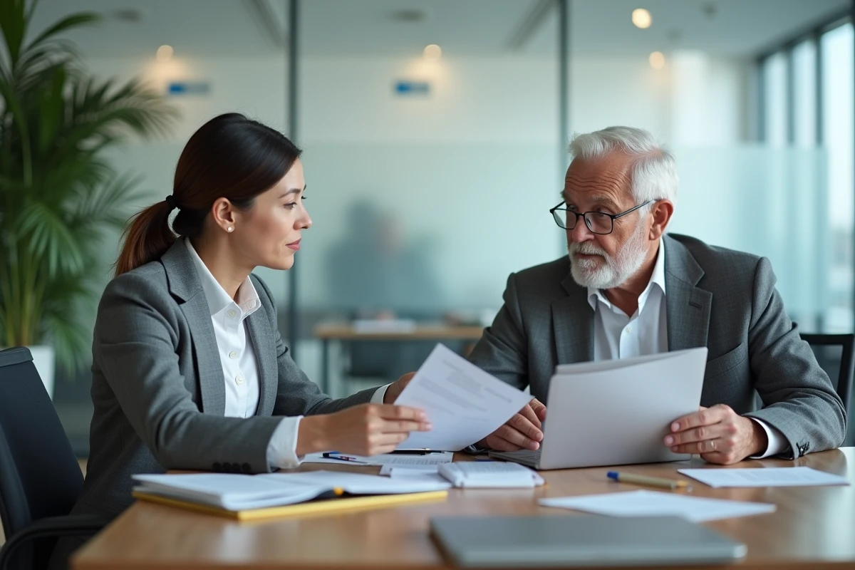 Mutualist advisor and veteran discussing the benefits of the mutualist retirement of the combatant in an agency